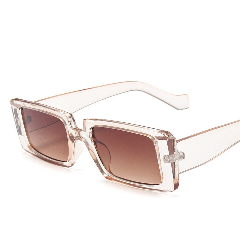 2022 Retro Square Sun Glasses Luxury Brand Travel Small Rectangle